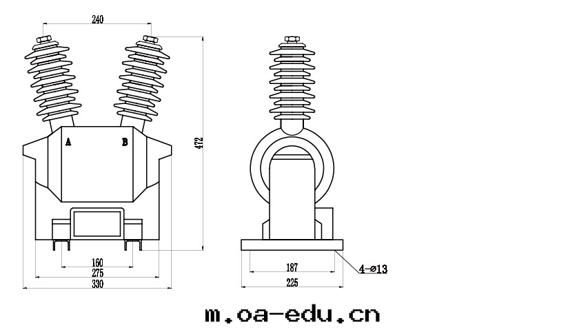 外(wài)形安(ān)裝(zhuāng)尺寸(cùn)