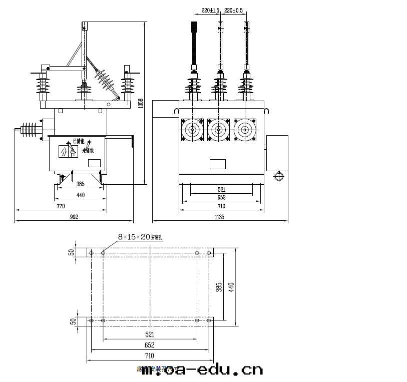 外(wài)形及(jí)安(ān)裝(zhuāng)尺寸(cùn)