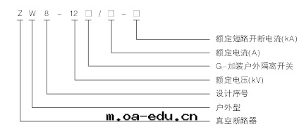 真(zhēn)空(kōng)斷路(lù)器型号(hào)參數